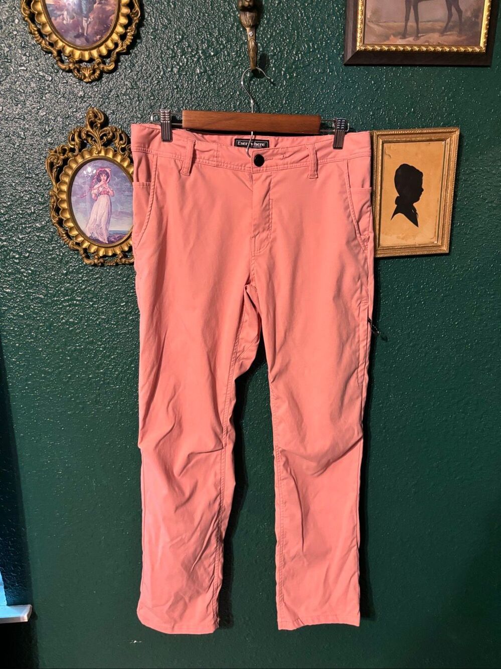 686 Everywhere Pants Size Men’s 30x30 Pink Relaxed Fit Hiking